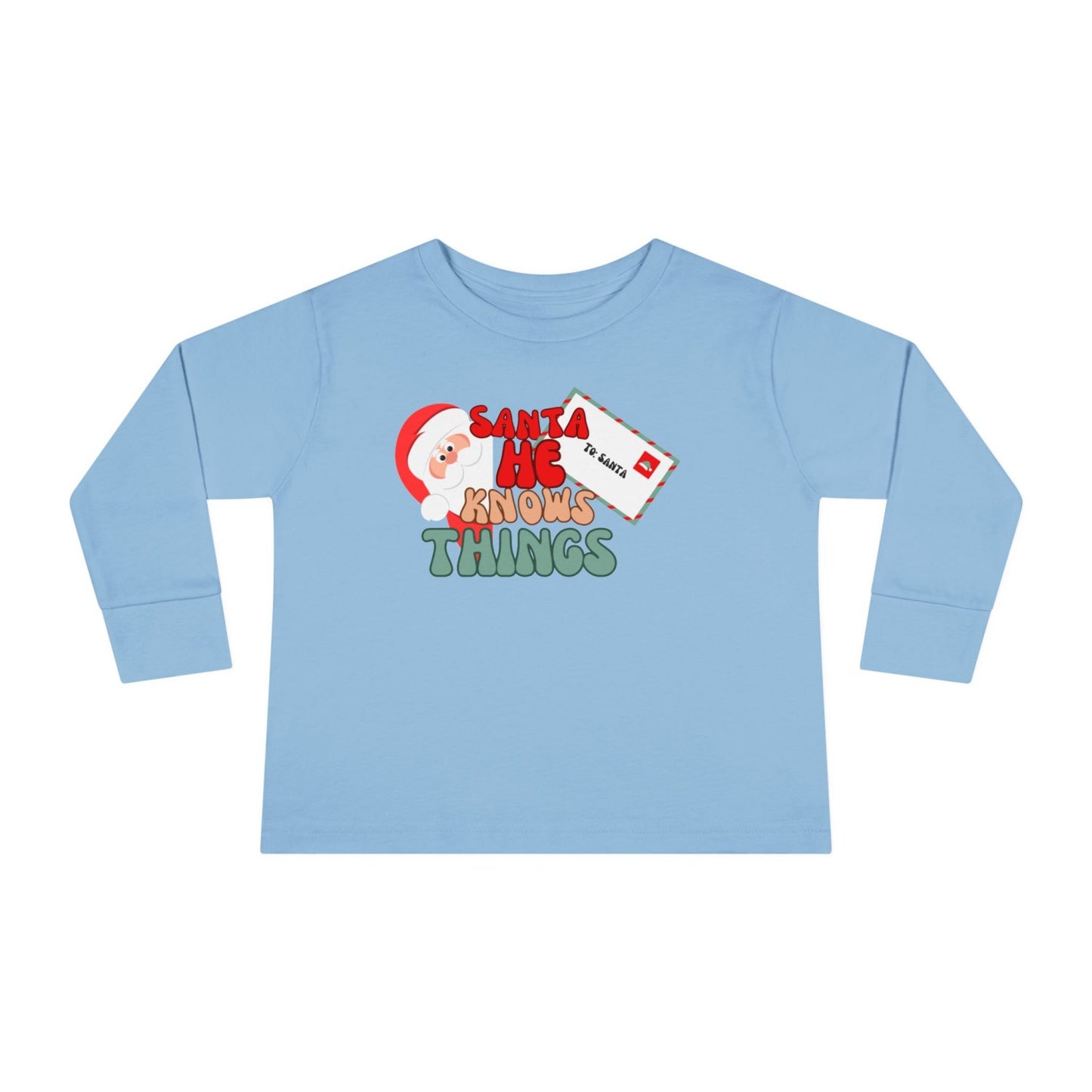 Cheeky Toddler Santa Long Sleeve Tee