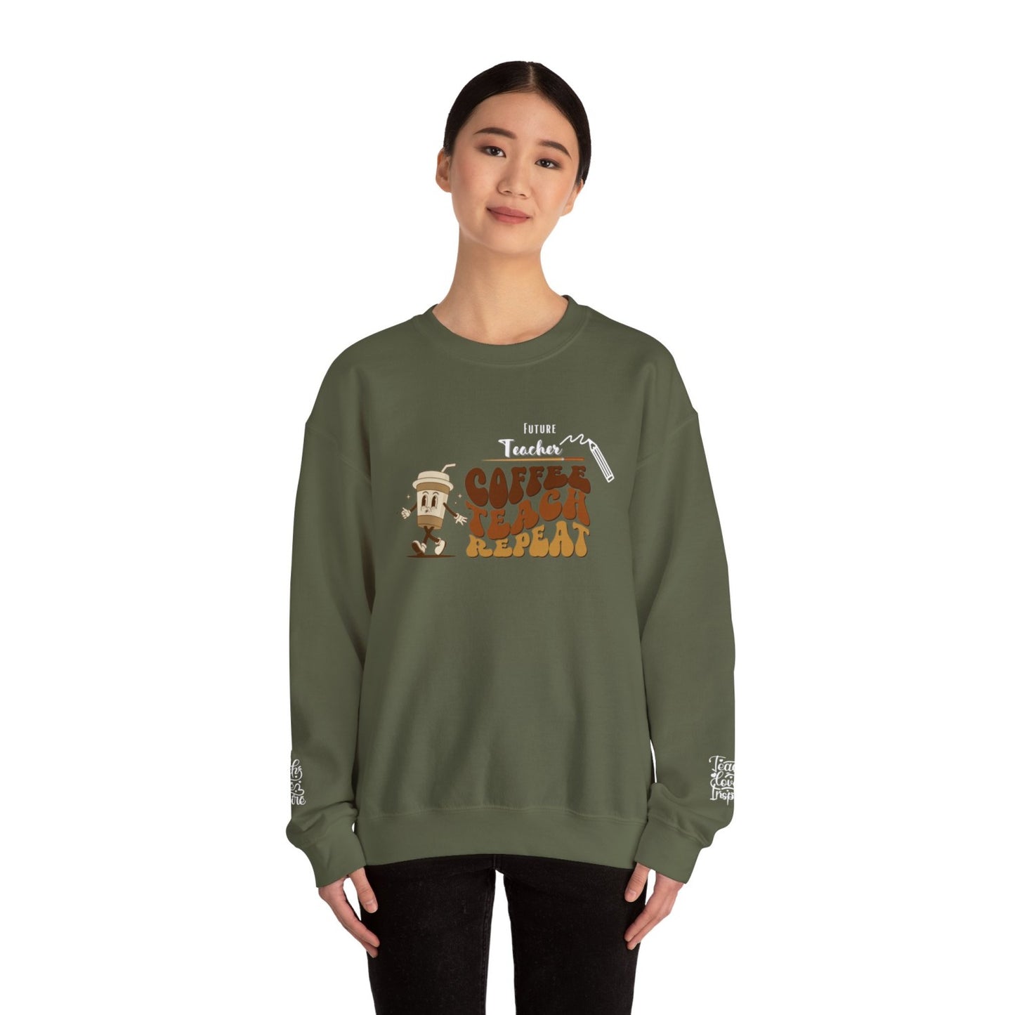 Comfy Future Teacher Crewneck Sweatshirt