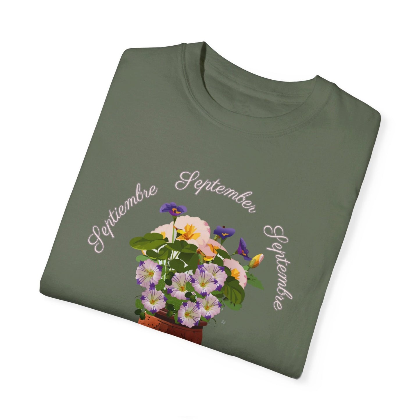 September Inspired Floral T-Shirt Featuring Morning Glories