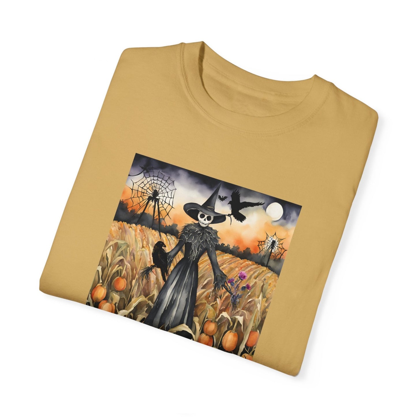 Vintage Inspired Halloween T-Shirt Featuring Scarecrow