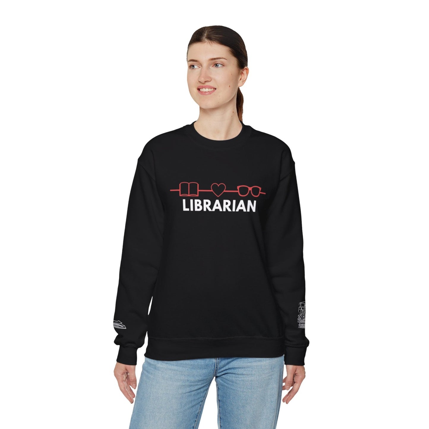 Comfy Librarian Crewneck Sweatshirt
