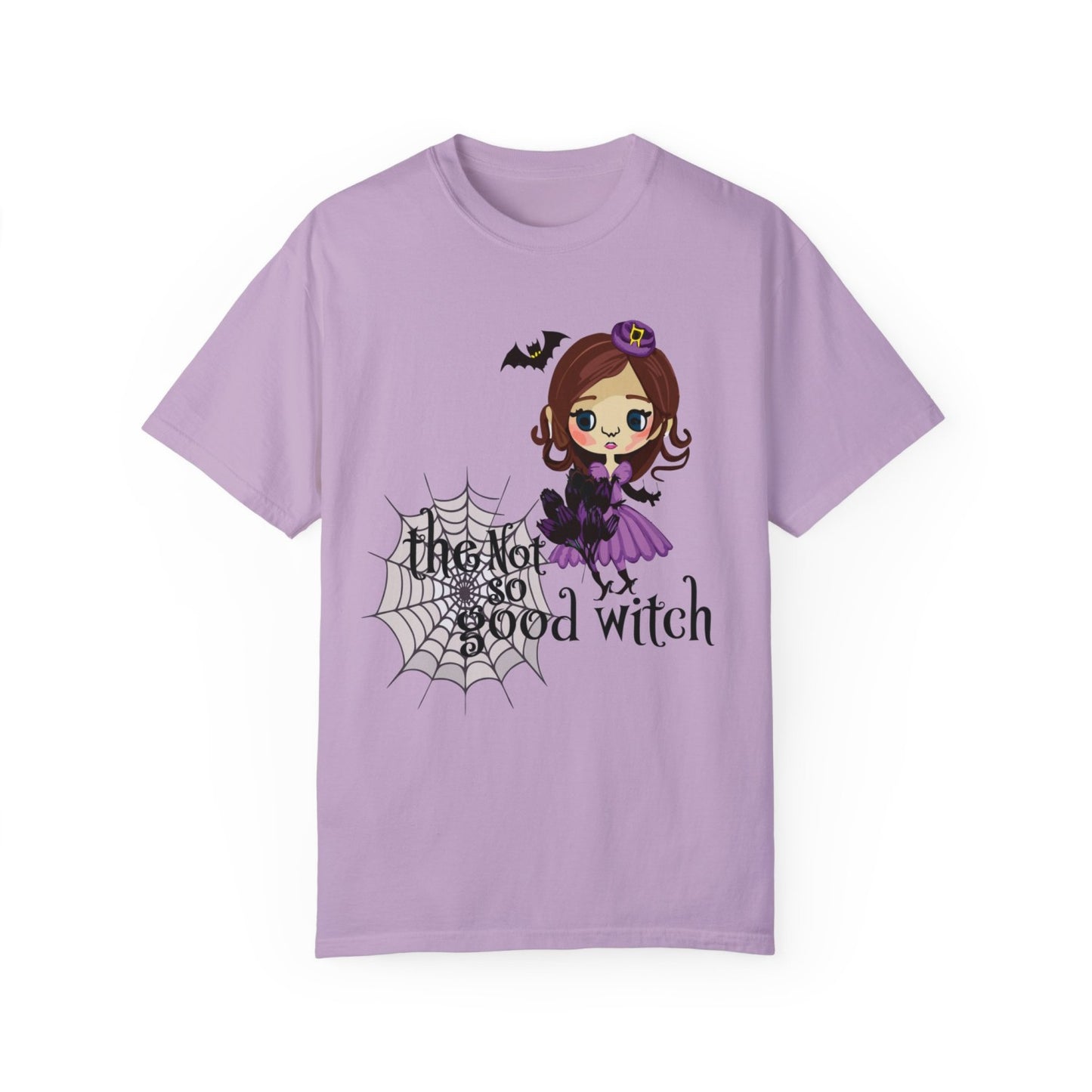 Vintage Inspired Halloween T-Shirt Featuring A Naughty Witch
