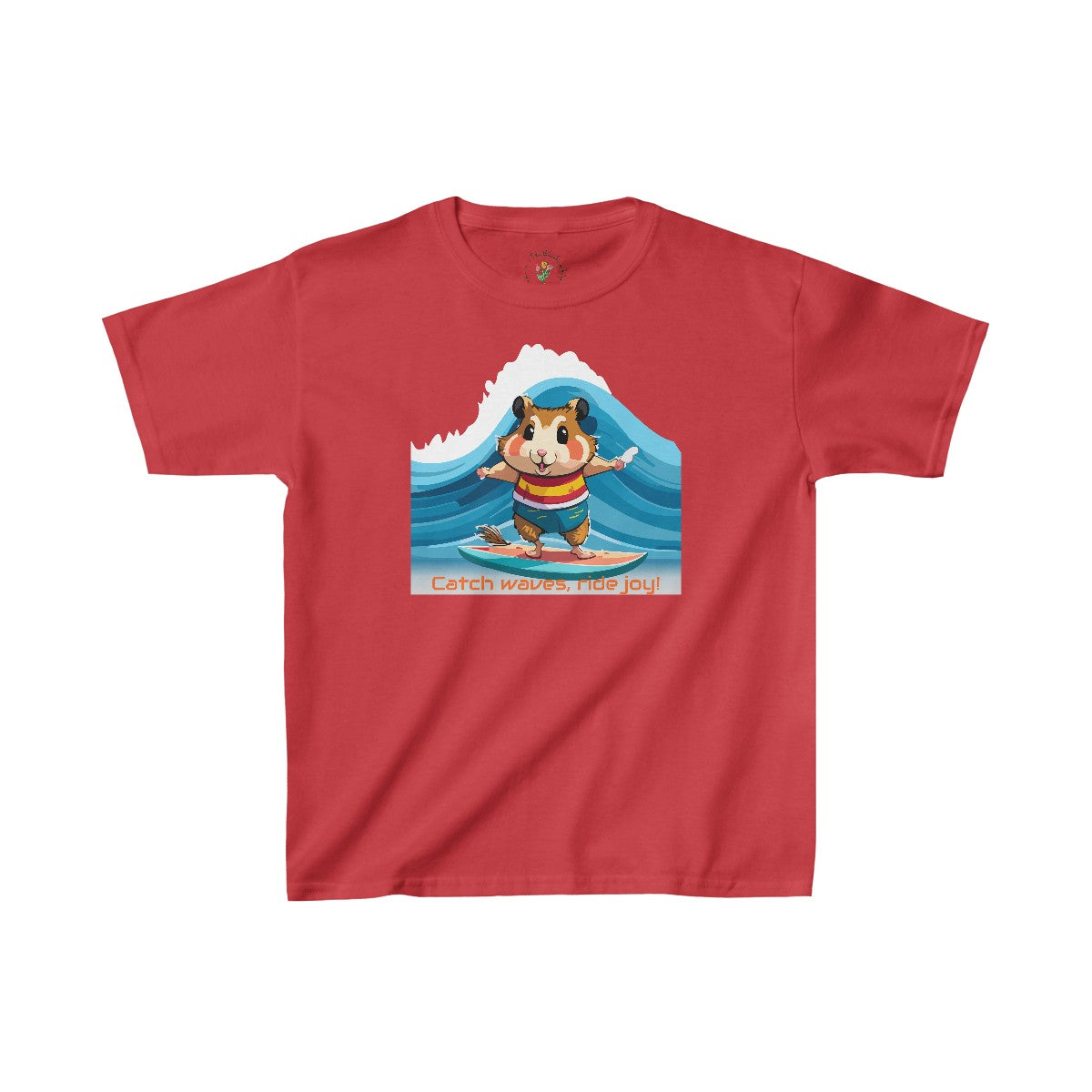 Surfer Hammy - Kids Heavy Cottonâ„¢ Tee