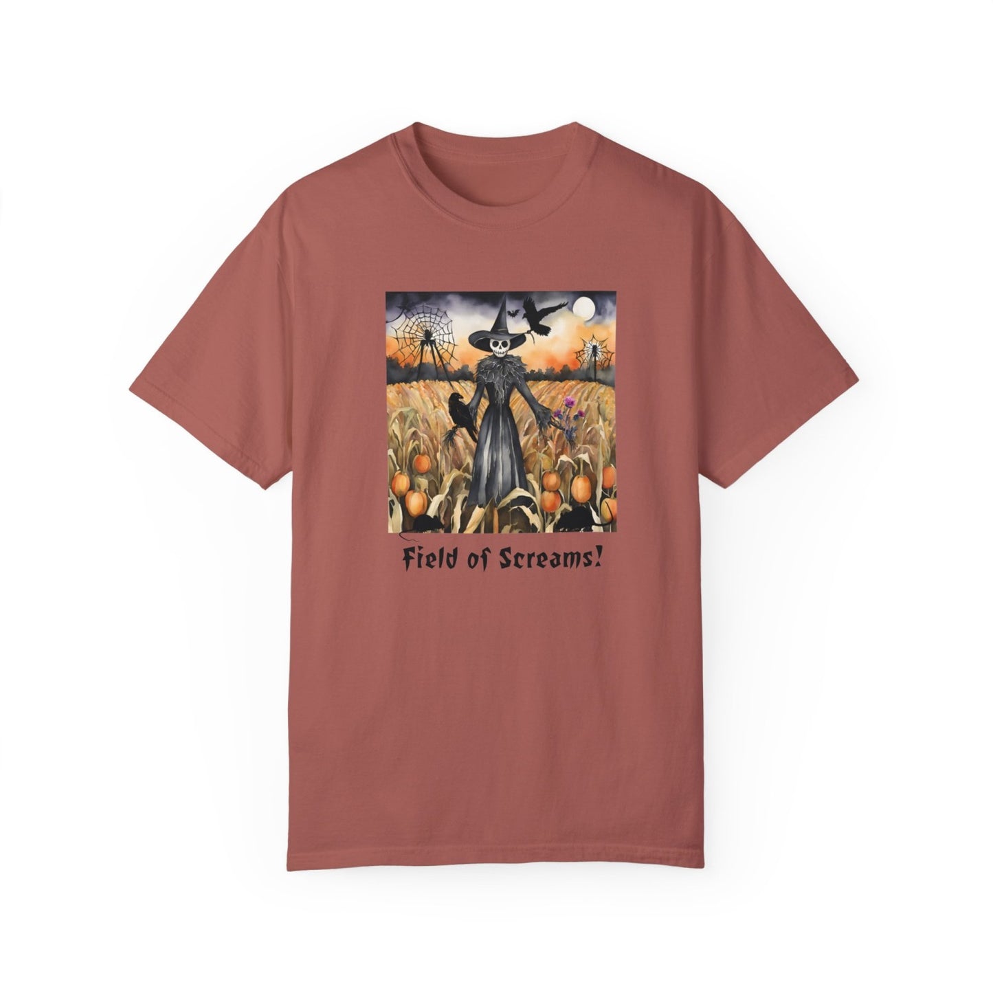 Vintage Inspired Halloween T-Shirt Featuring Scarecrow