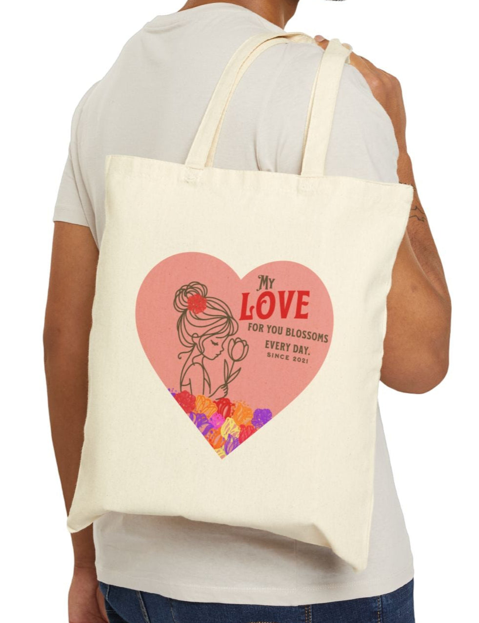 Blossoming Love Tote Bag