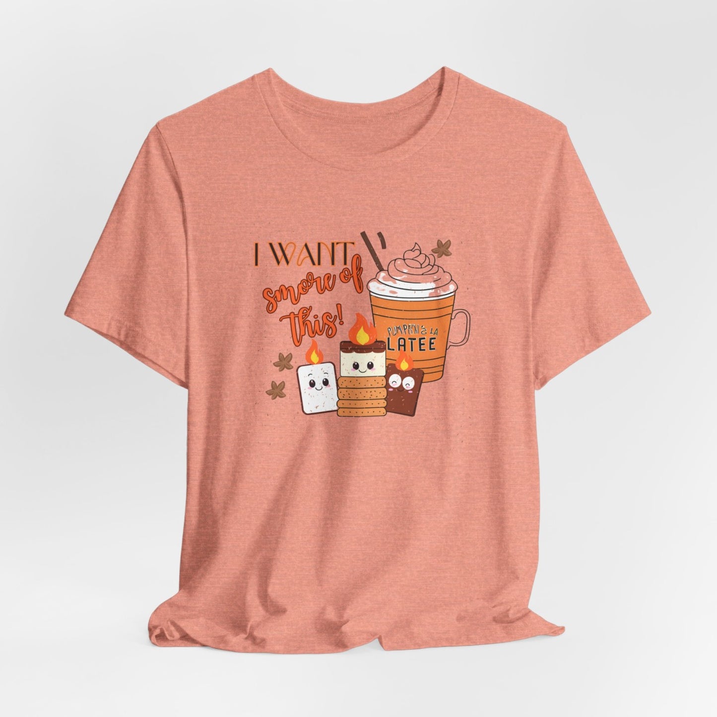 Light-Hearted Funny Fall T-Shirt Featuring Seasonal Treats