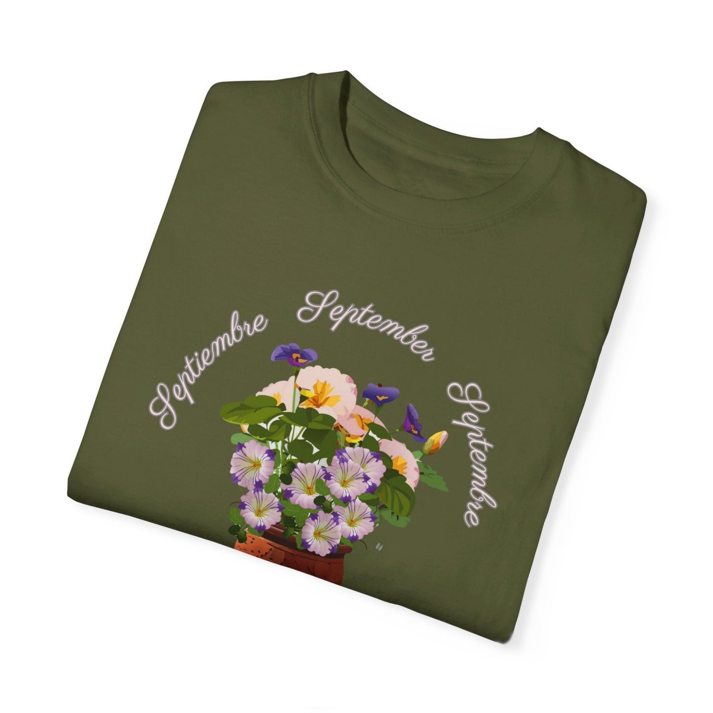 September Inspired Floral T-Shirt Featuring Morning Glories