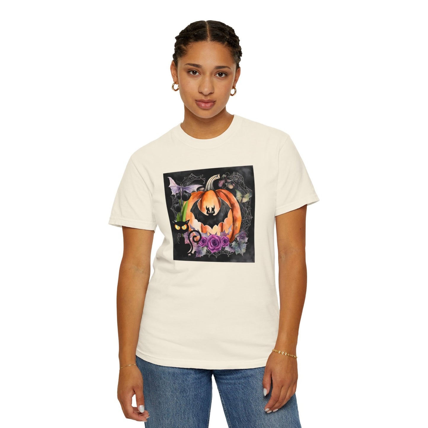 Vintage Inspired Halloween T-Shirt Featuring Jack-o-Lantern