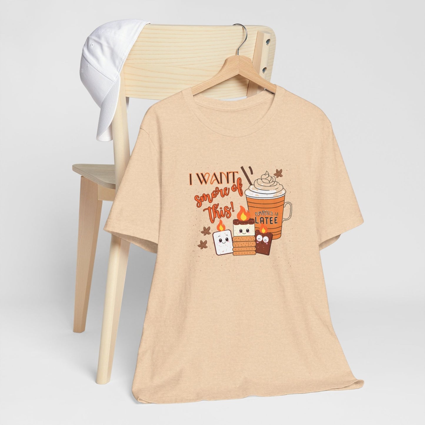 Light-Hearted Funny Fall T-Shirt Featuring Seasonal Treats