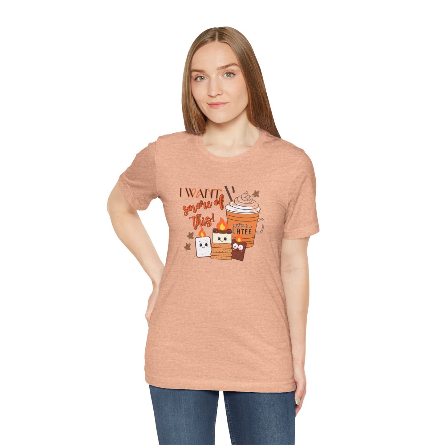 Light-Hearted Funny Fall T-Shirt Featuring Seasonal Treats