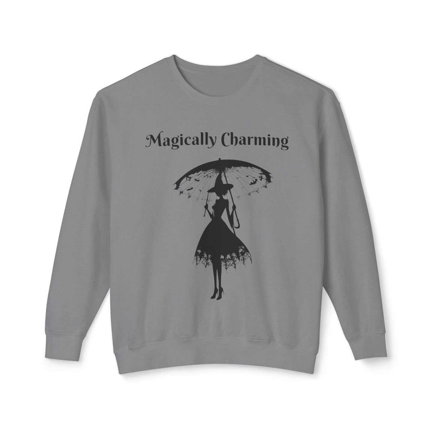 Coquette Inspired Lightweight Crewneck Sweatshirt Featuring Witch