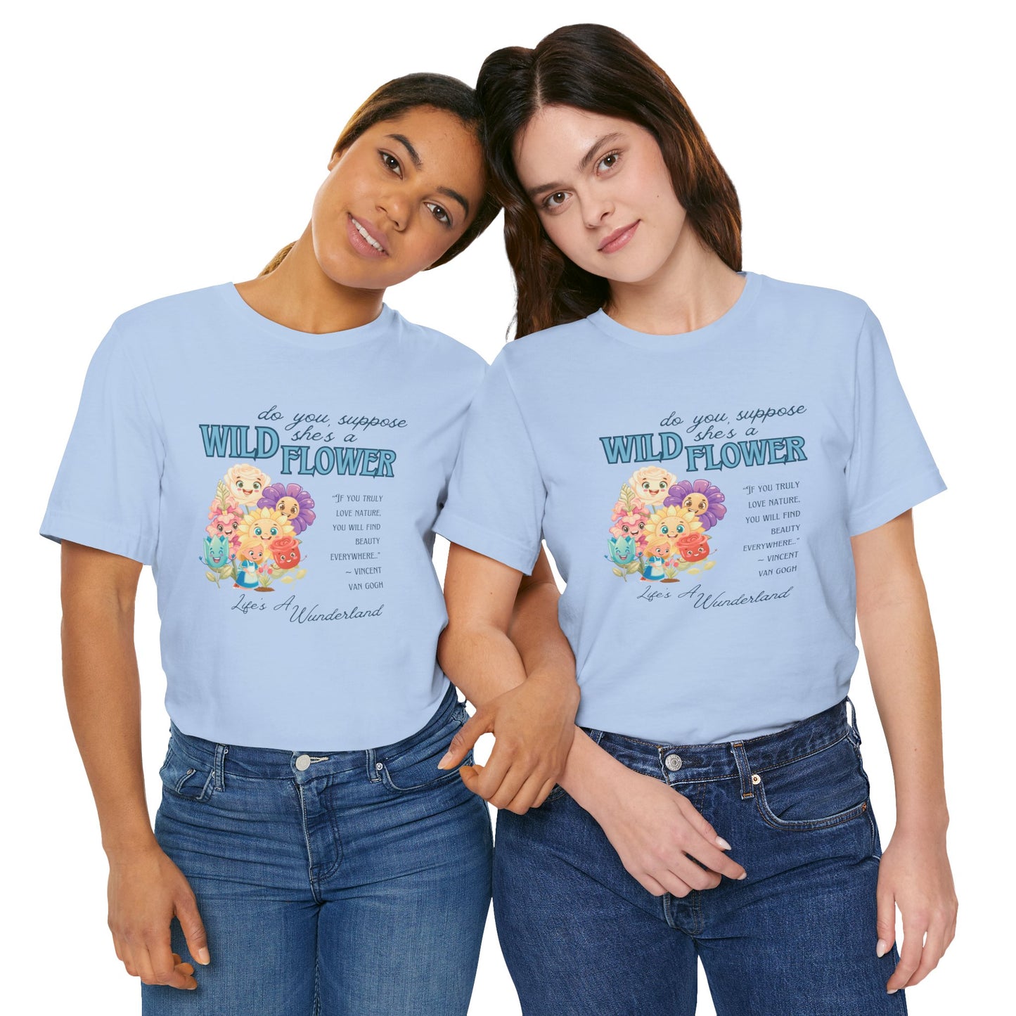 Wildflower Wonderland Inspired Unisex Jersey Tee – Cute Quote Tee for Nature Lovers