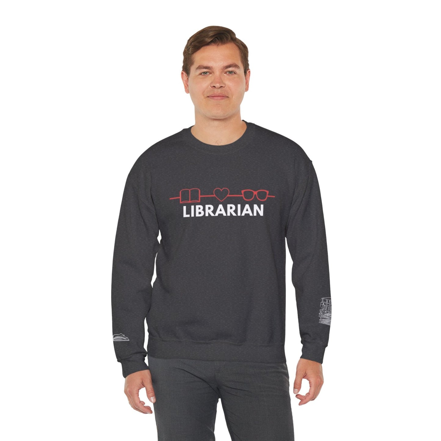 Comfy Librarian Crewneck Sweatshirt