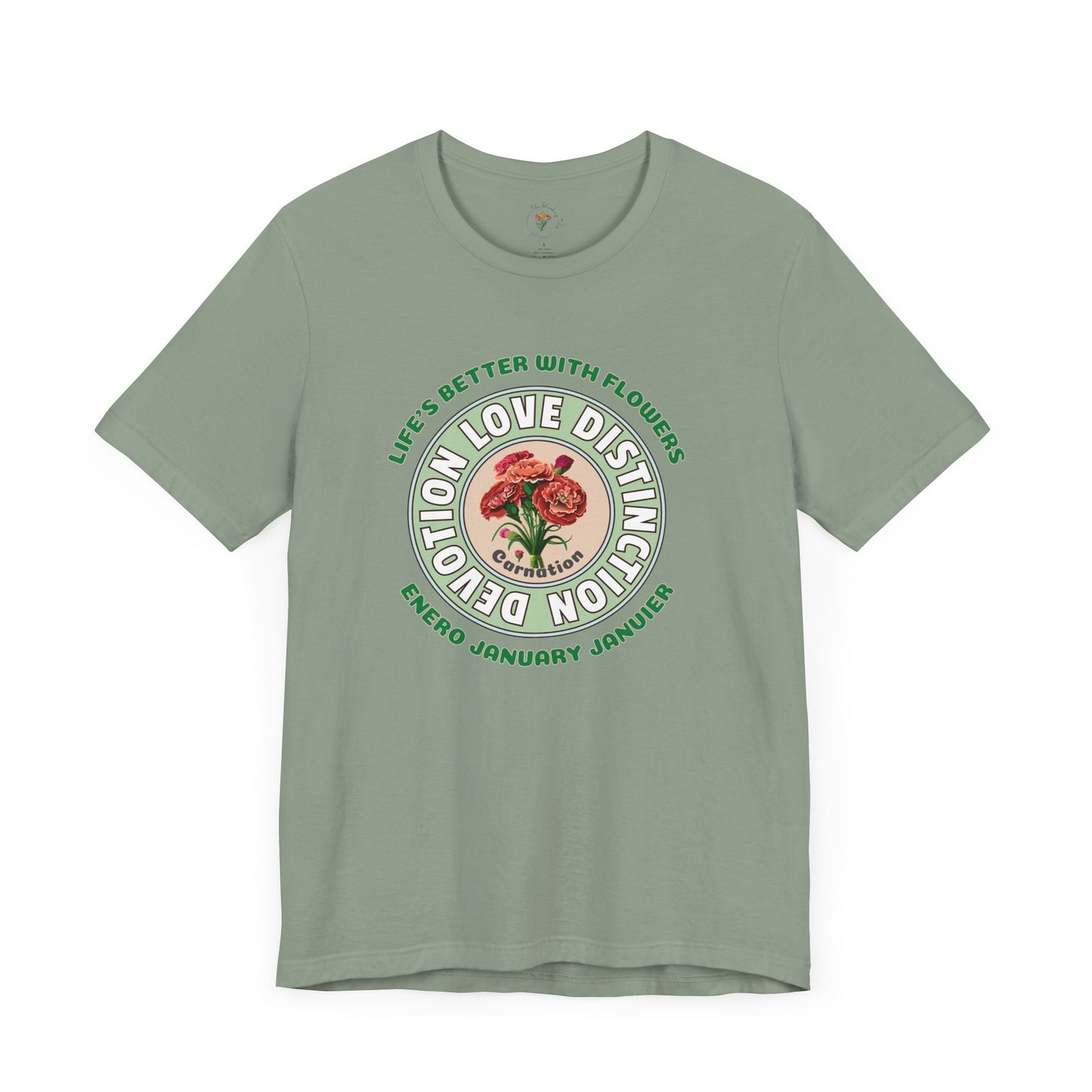 January Carnation Inspired Tee