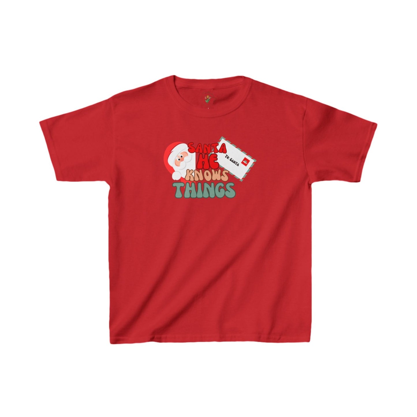 Funny Santa Kids Heavy Cottonâ„¢ Tee