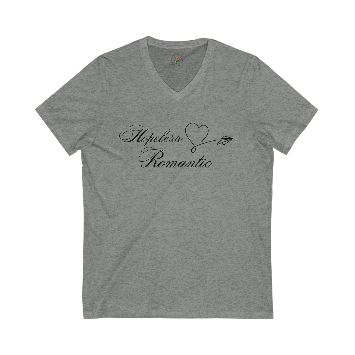 Hopeless Romantic Jersey Short Sleeve V-Neck Tee