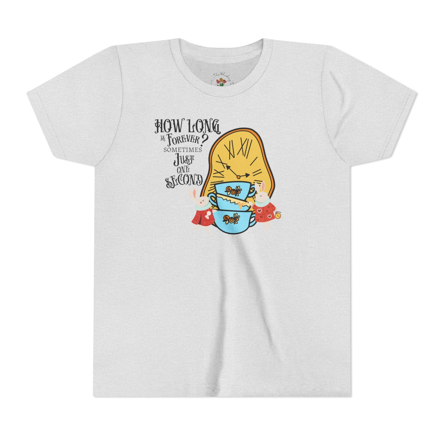 Wonderland Rabbit Inspired Youth Short Sleeve Tee