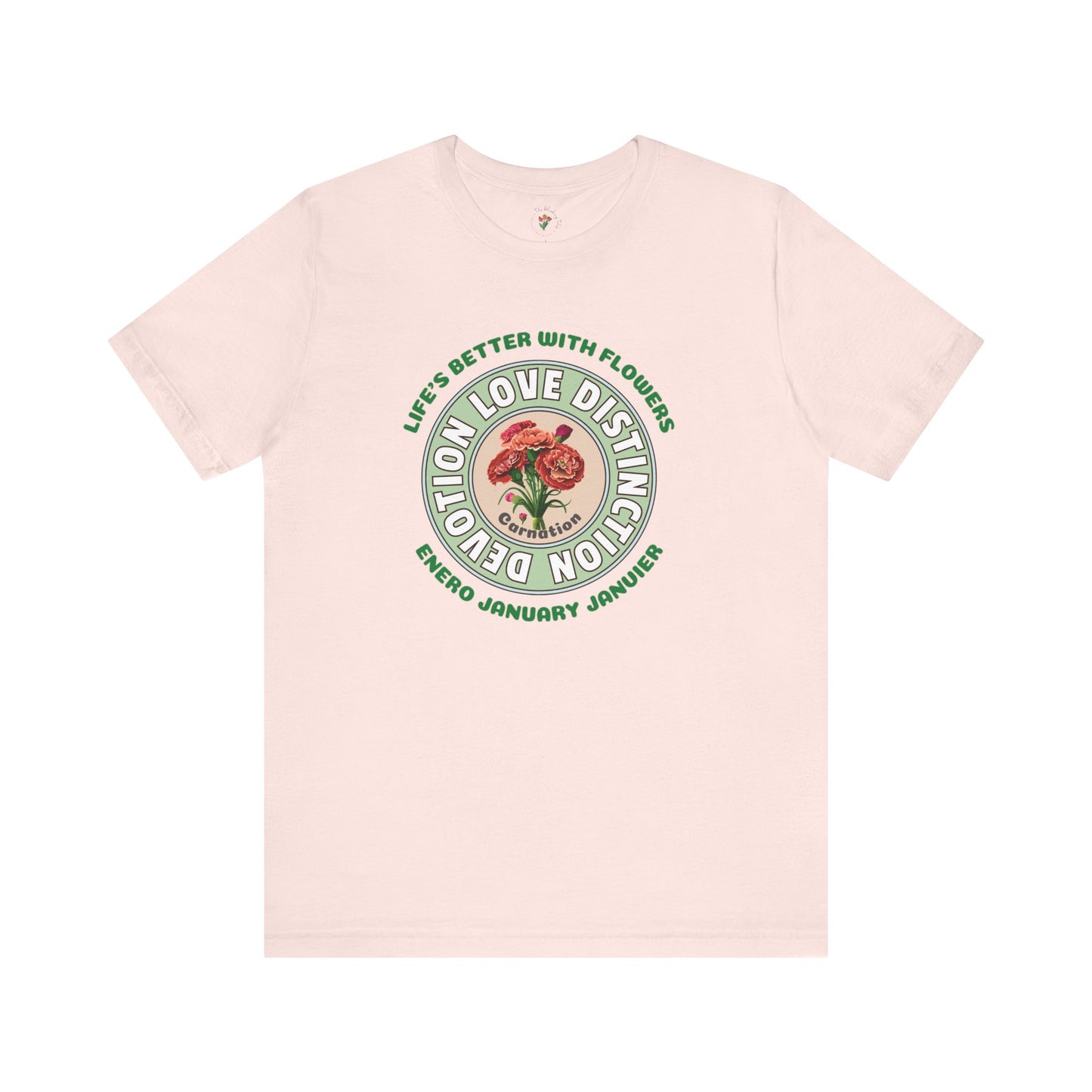 January Carnation Inspired Tee