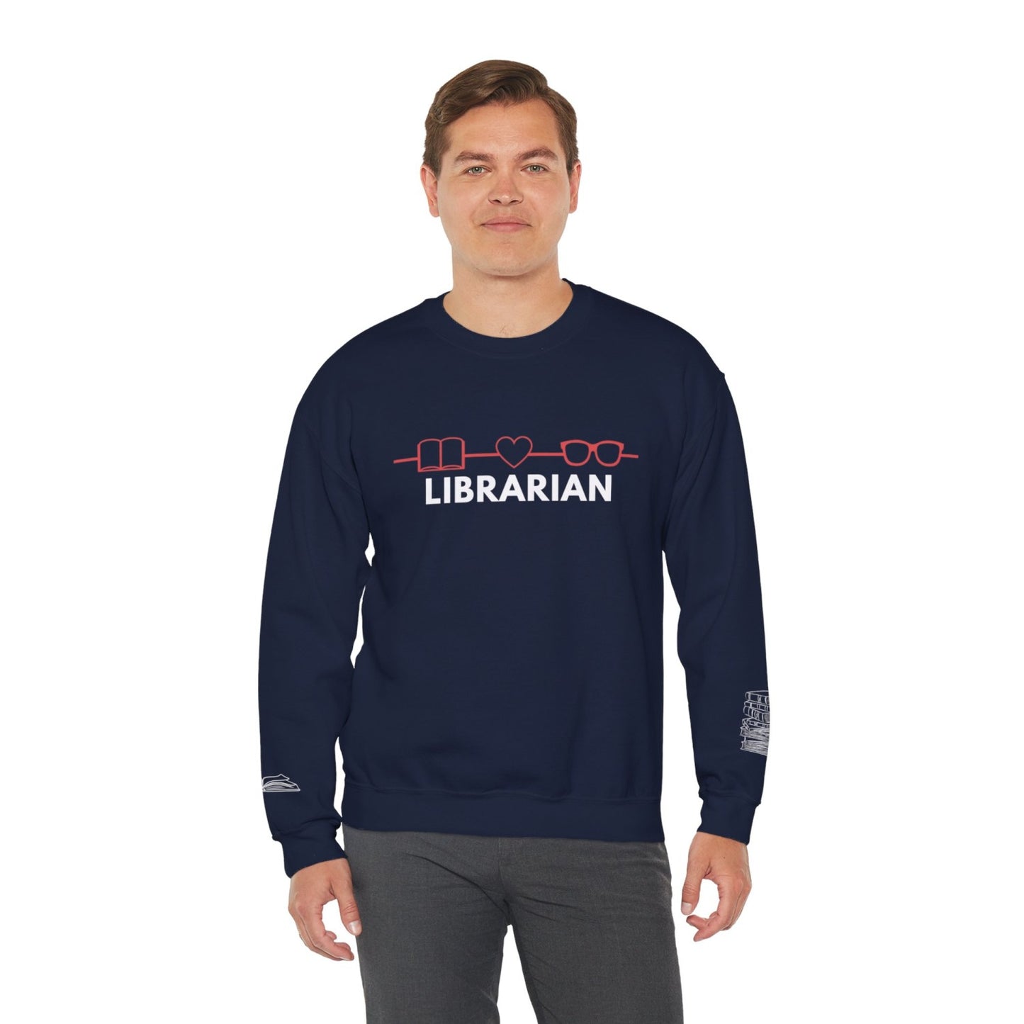 Comfy Librarian Crewneck Sweatshirt