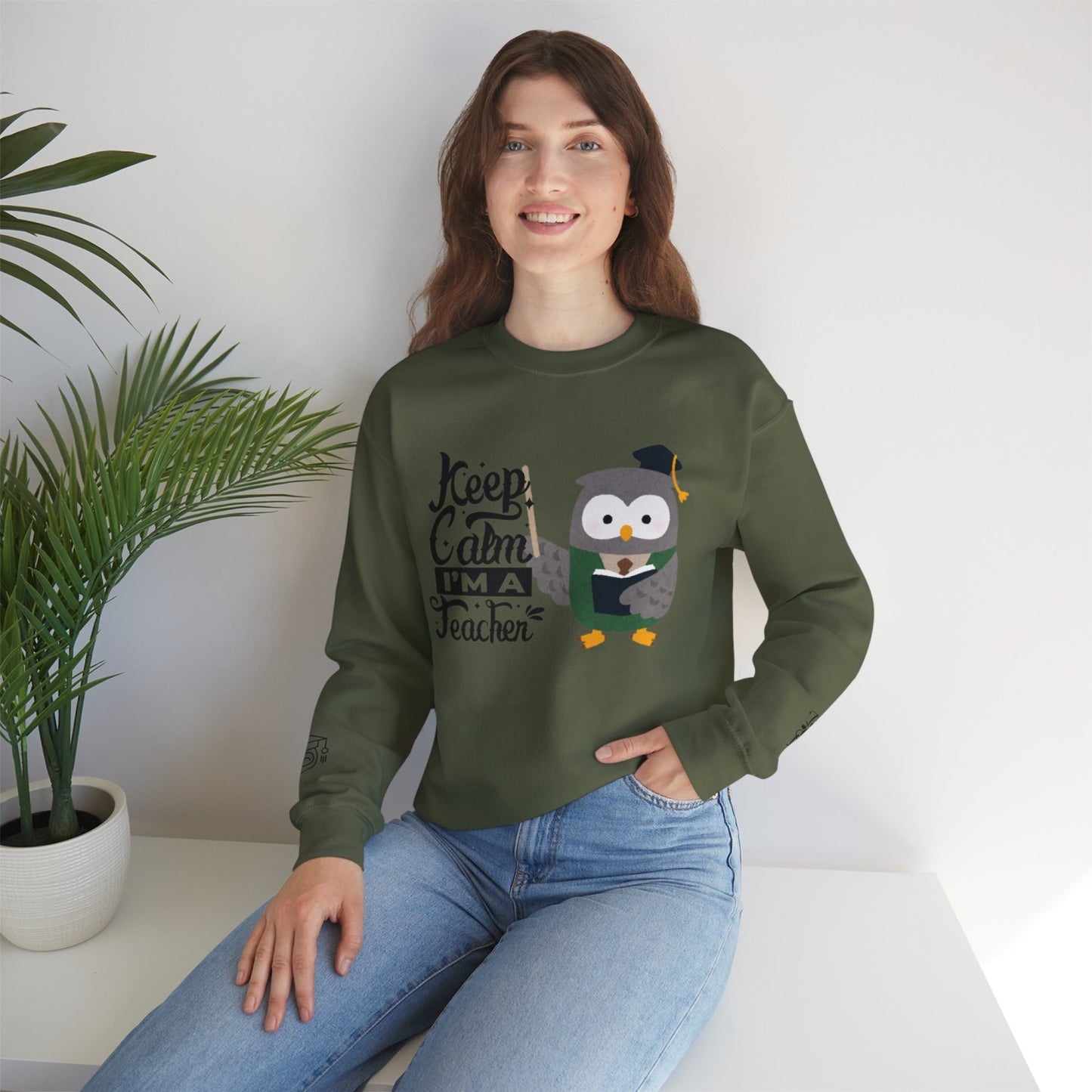 Comfy Teacher Crewneck Sweatshirt