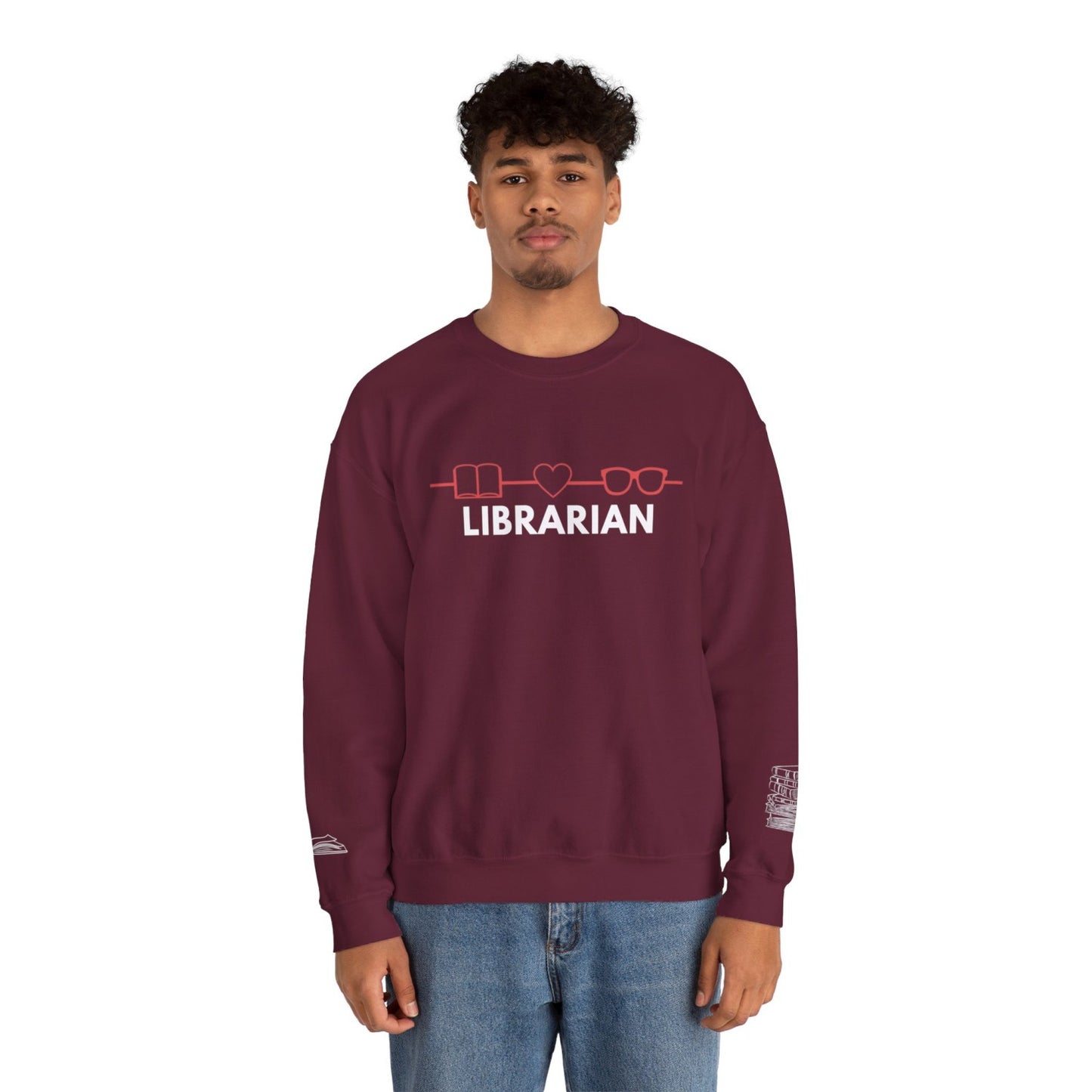 Comfy Librarian Crewneck Sweatshirt