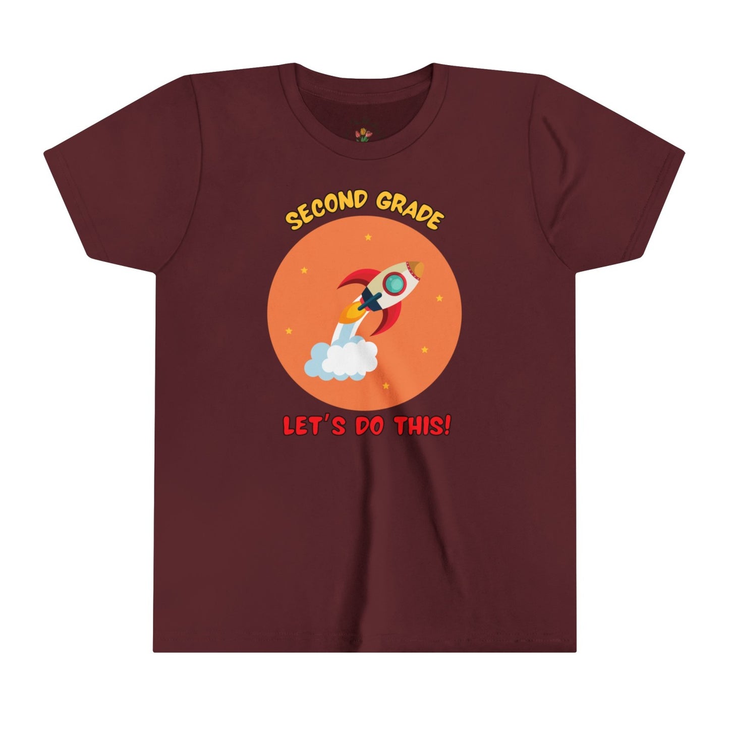 Second Grade Back to School Tee with Motivational Phrase
