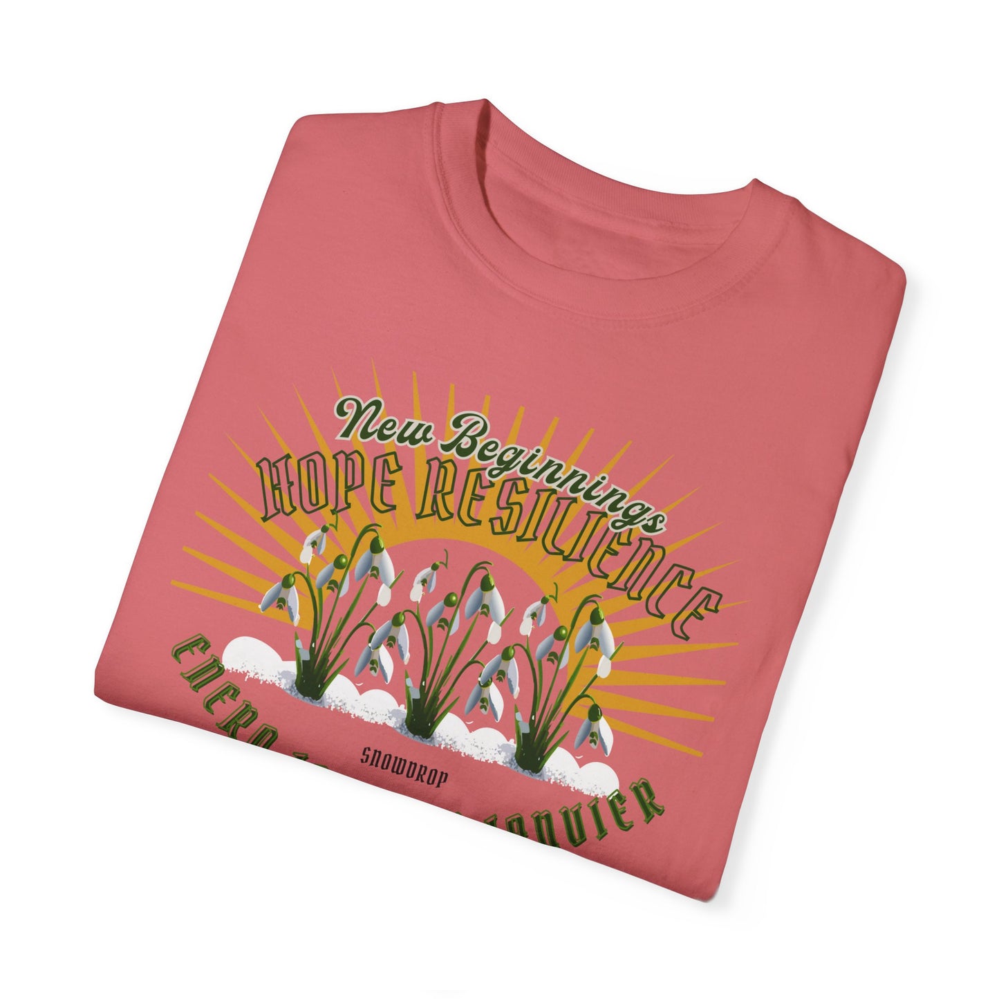 Comfy January Snowdrop Cotton Tee