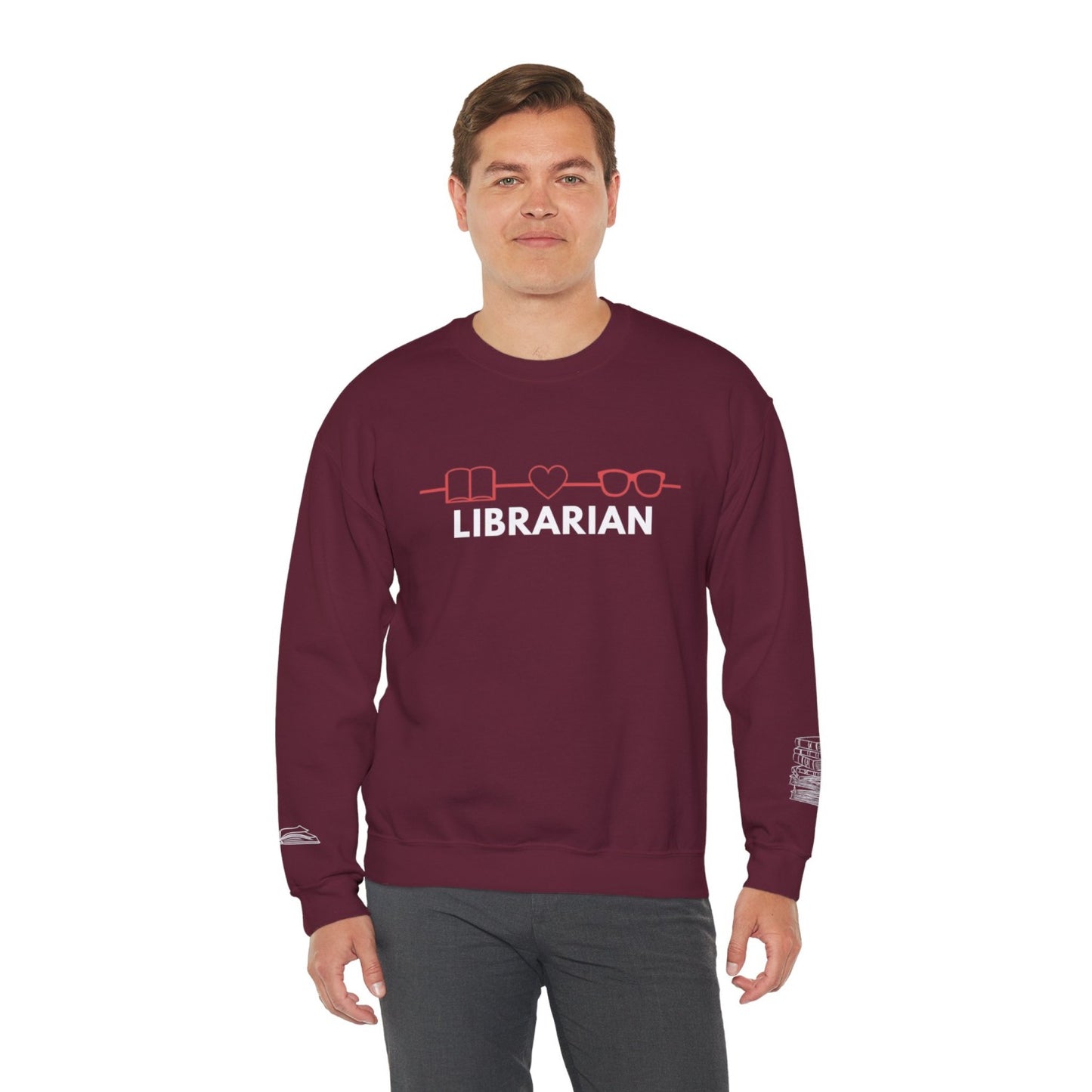 Comfy Librarian Crewneck Sweatshirt