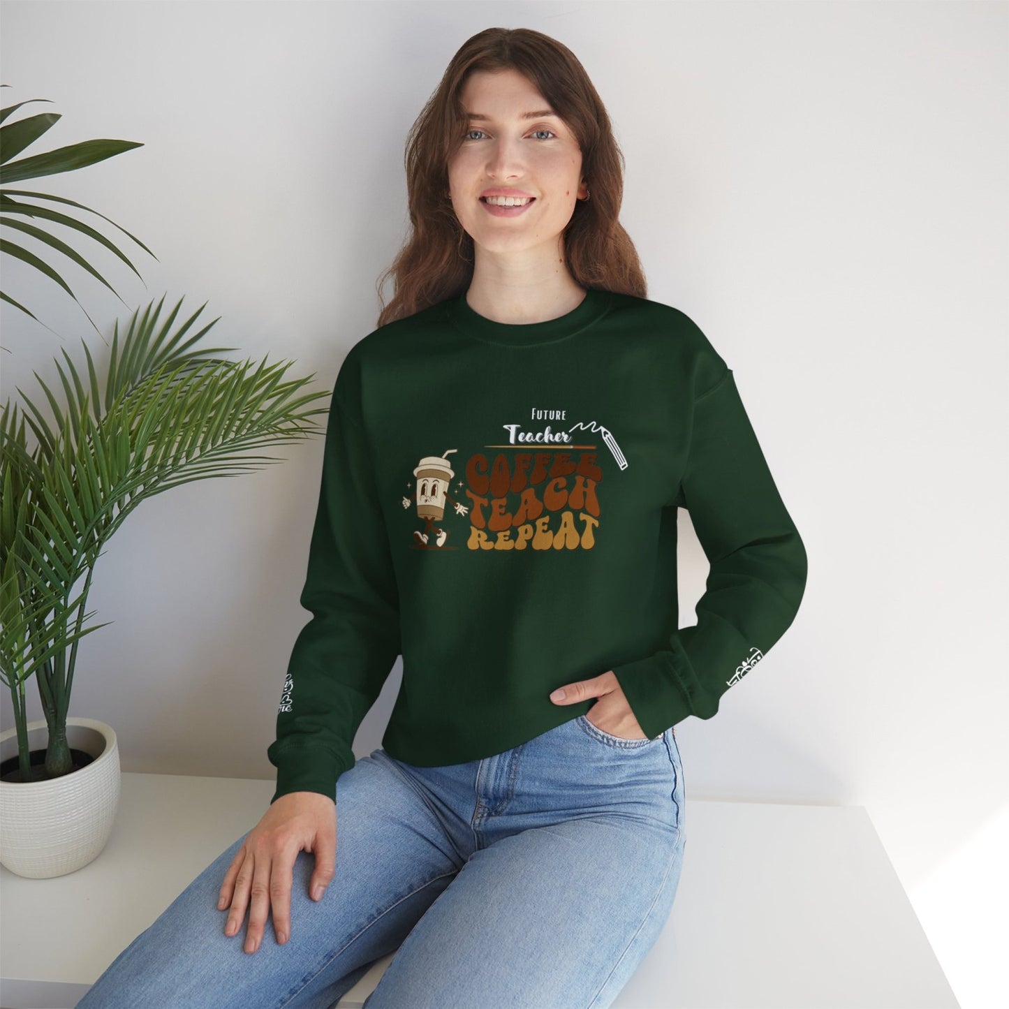 Comfy Future Teacher Crewneck Sweatshirt
