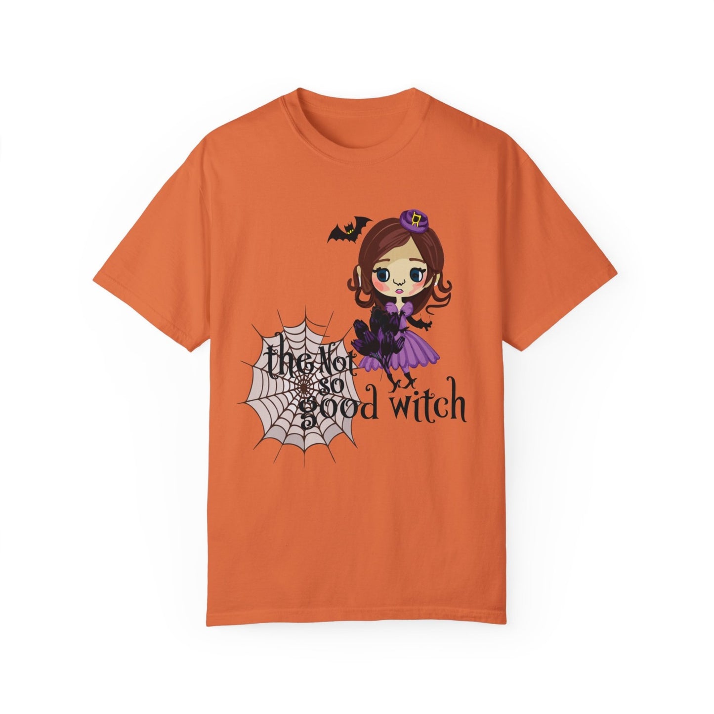 Vintage Inspired Halloween T-Shirt Featuring A Naughty Witch
