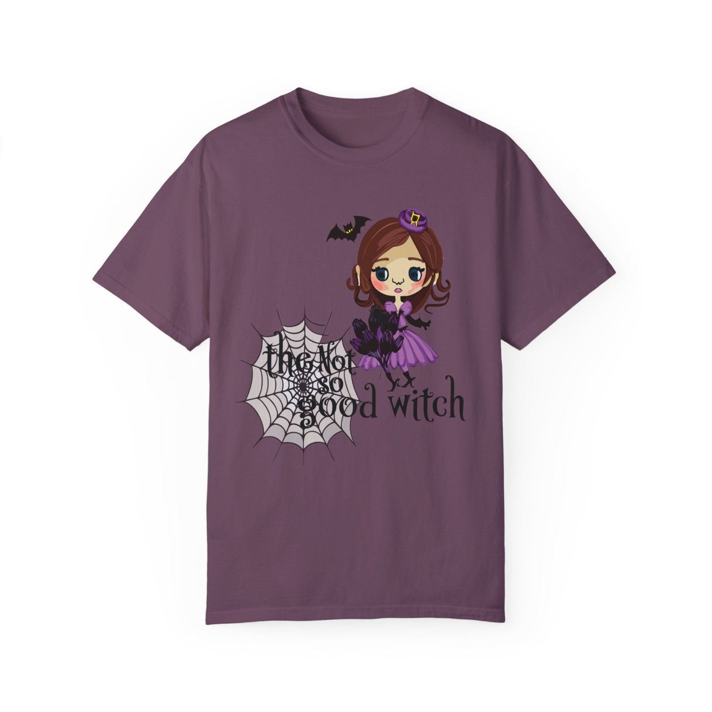 Vintage Inspired Halloween T-Shirt Featuring A Naughty Witch