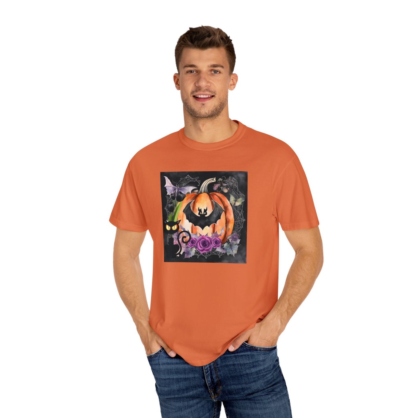 Vintage Inspired Halloween T-Shirt Featuring Jack-o-Lantern