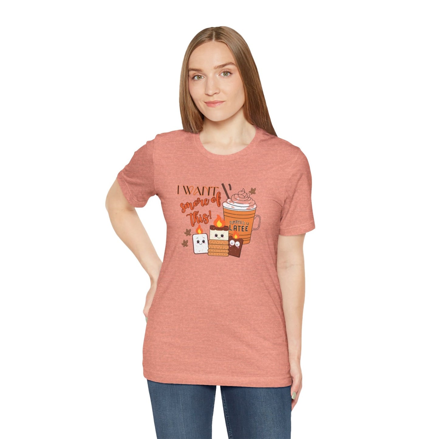 Light-Hearted Funny Fall T-Shirt Featuring Seasonal Treats