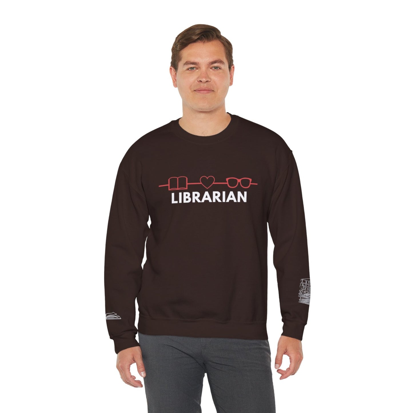 Comfy Librarian Crewneck Sweatshirt