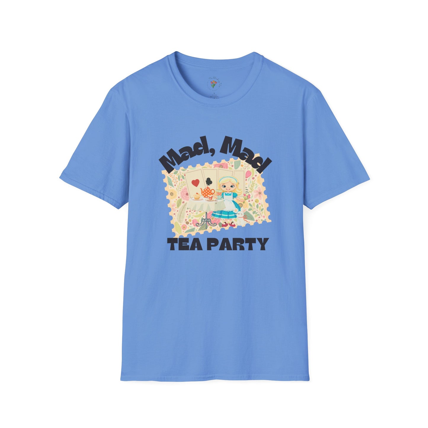 Mad, Mad Tea Party Unisex Softstyle T-Shirt - Fun & Whimsical Design for Kids Parties