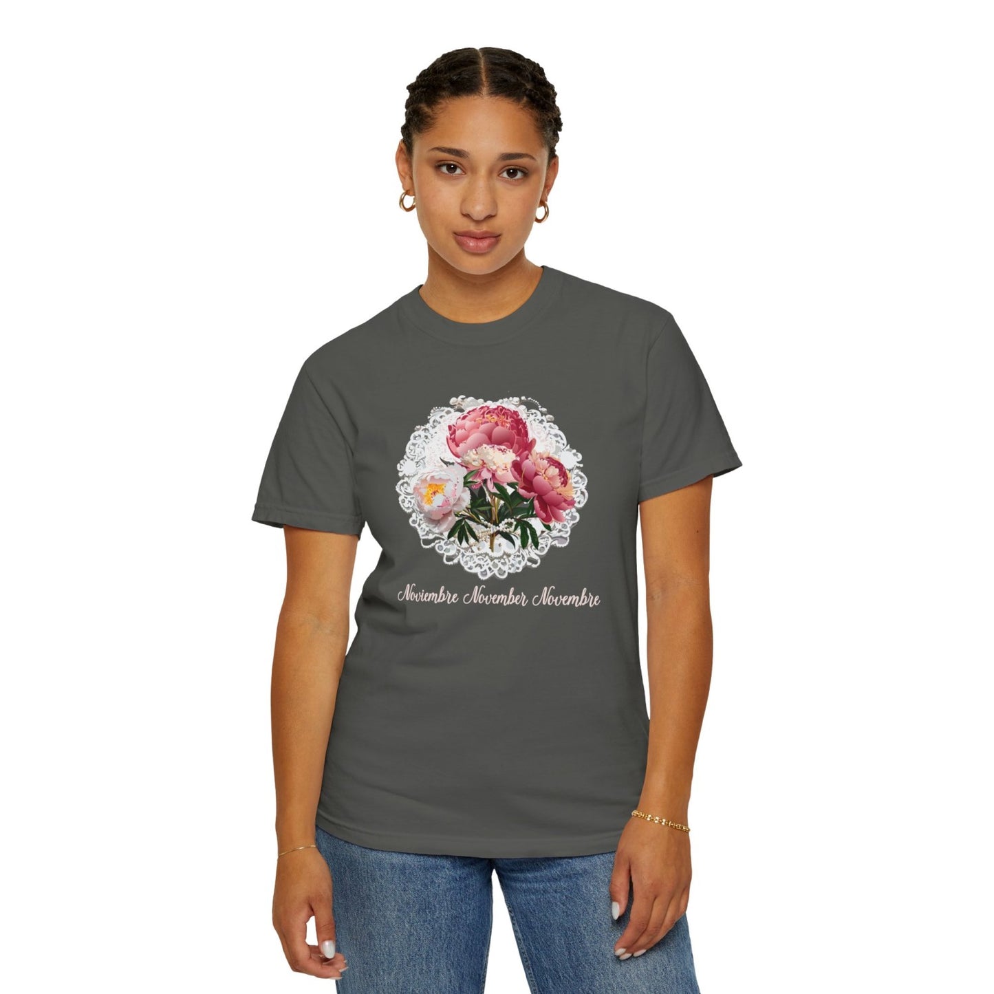 Comfy November Inspired Floral Tee