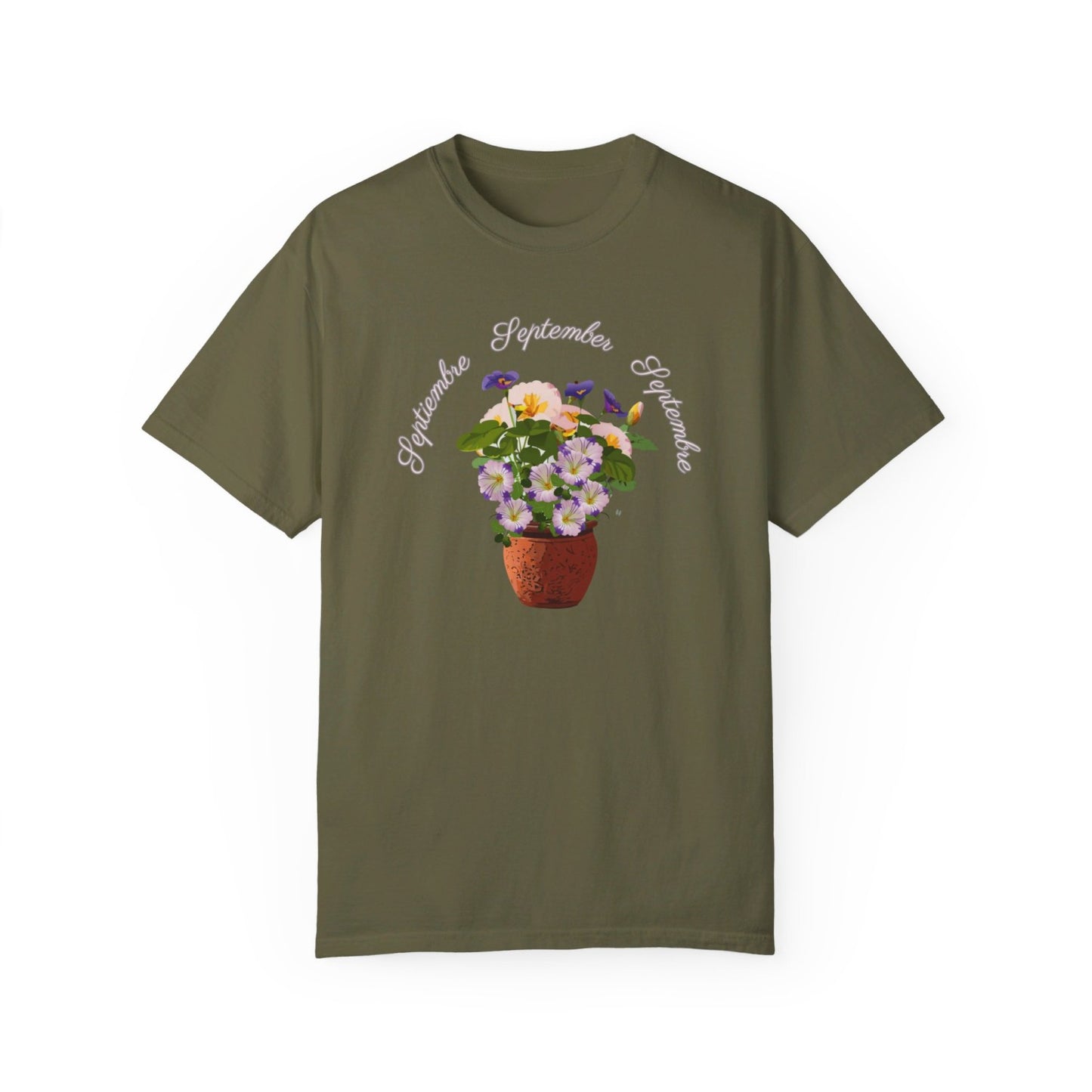 September Inspired Floral T-Shirt Featuring Morning Glories