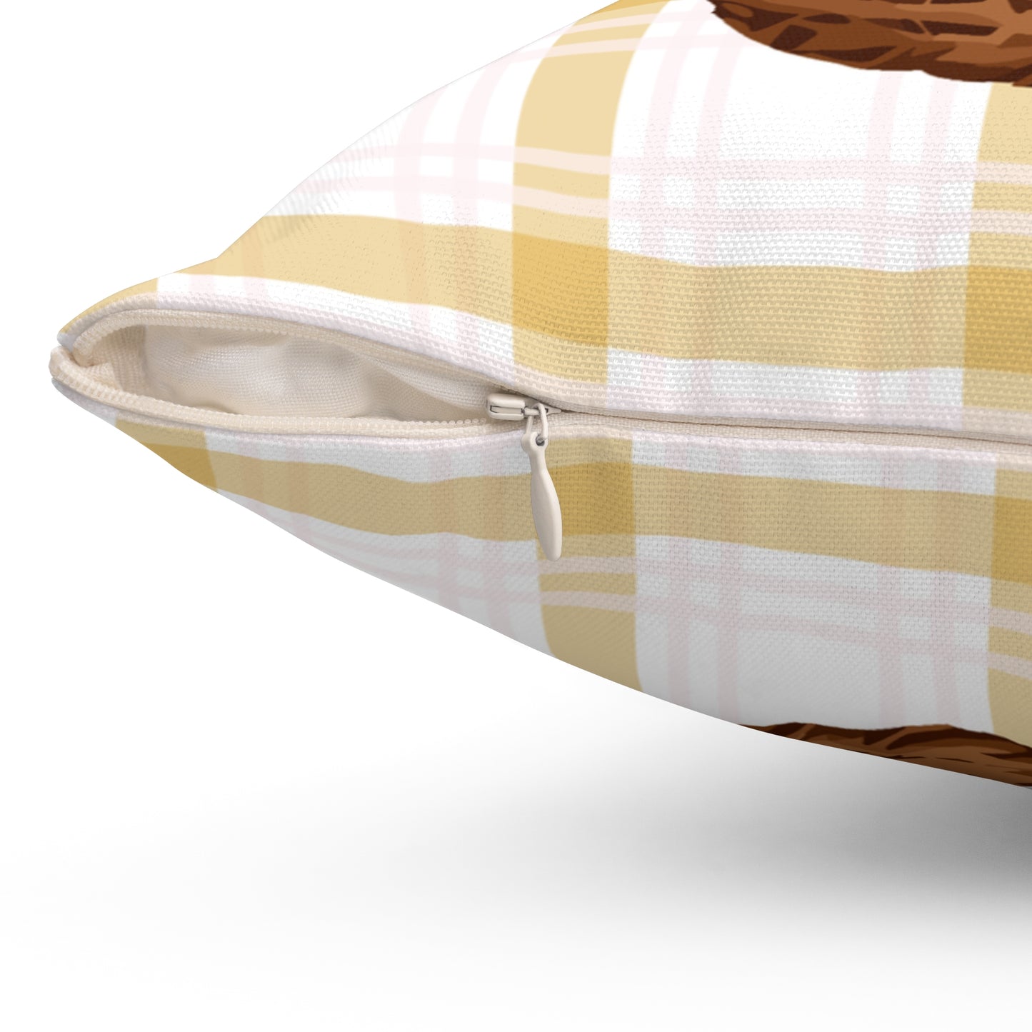 Accent Pillow Featuring Cute Maltese in Tulip Basket