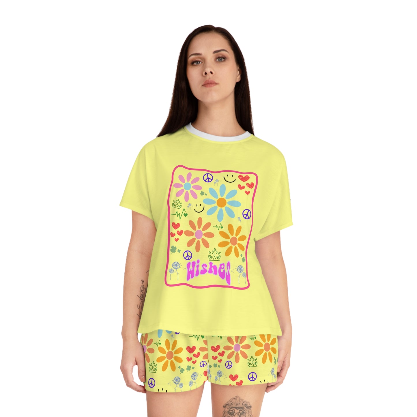 Wishes Collection Women's Short Pajama Set