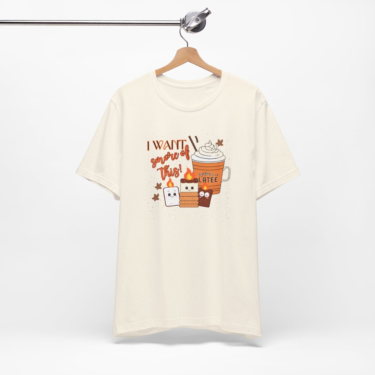 Light-Hearted Funny Fall T-Shirt Featuring Seasonal Treats
