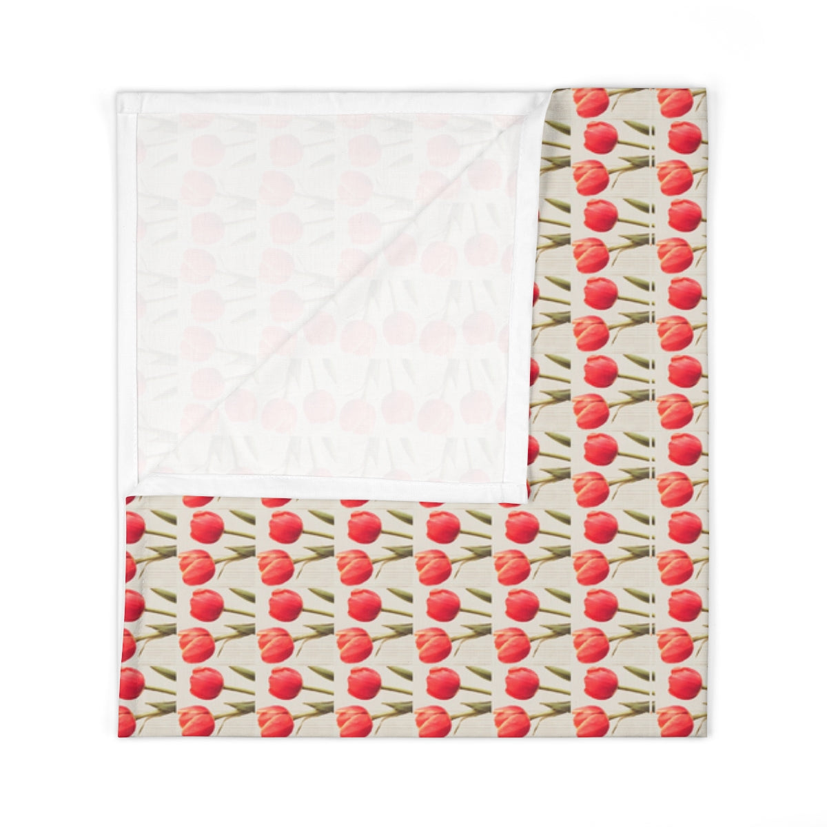 Baby Swaddle Blanket with Tulip Parade Design