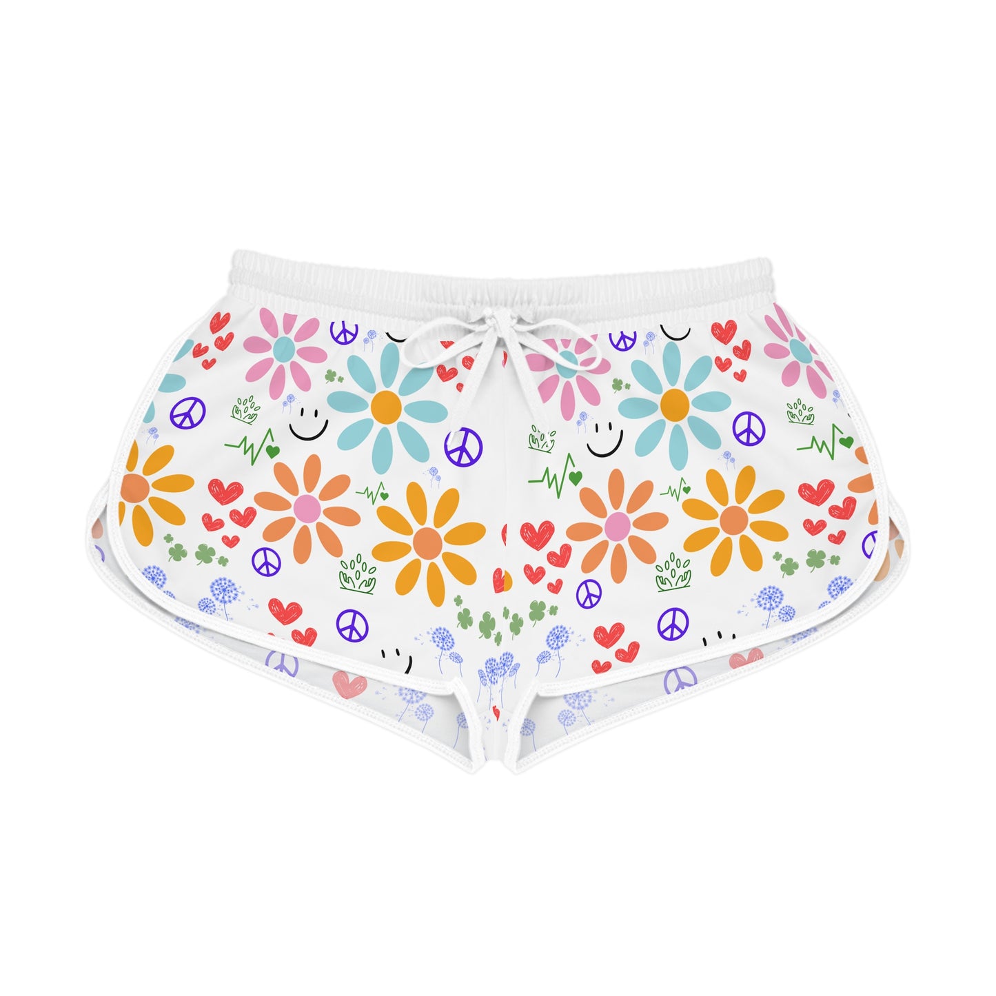 Wishes Collection Women's Relaxed Shorts (in White)