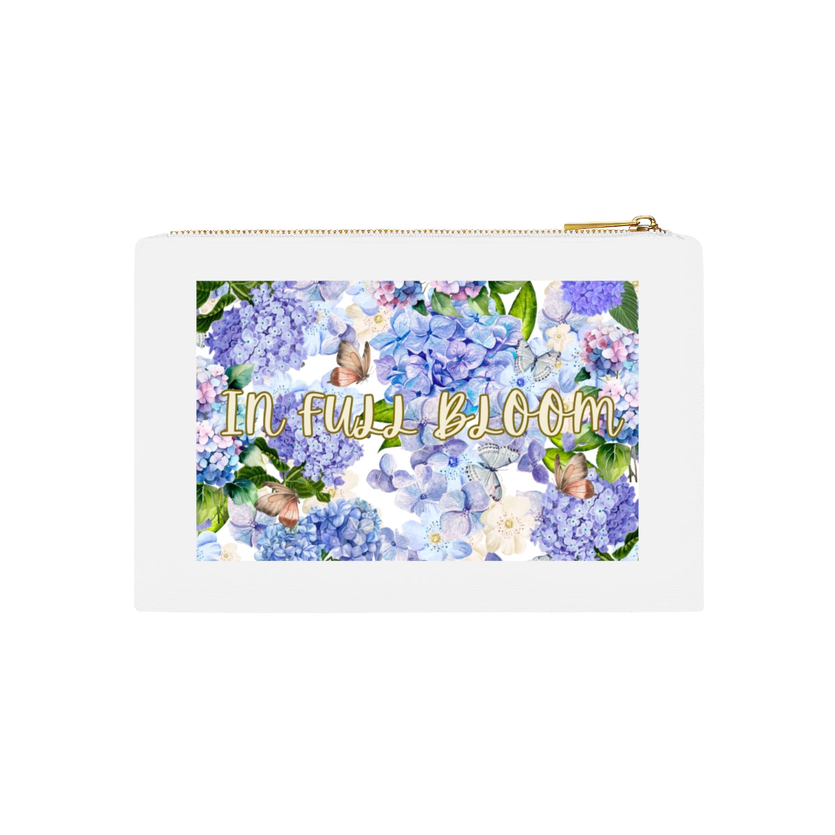 Cosmetic Bag Featuring Nantucket Blue Hydrangeas