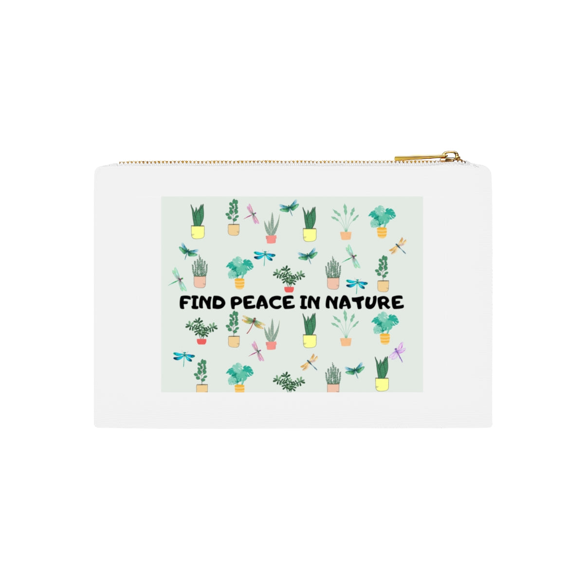 Cosmetic Bag Featuring Plants for Naturing Loving Enthusiasts