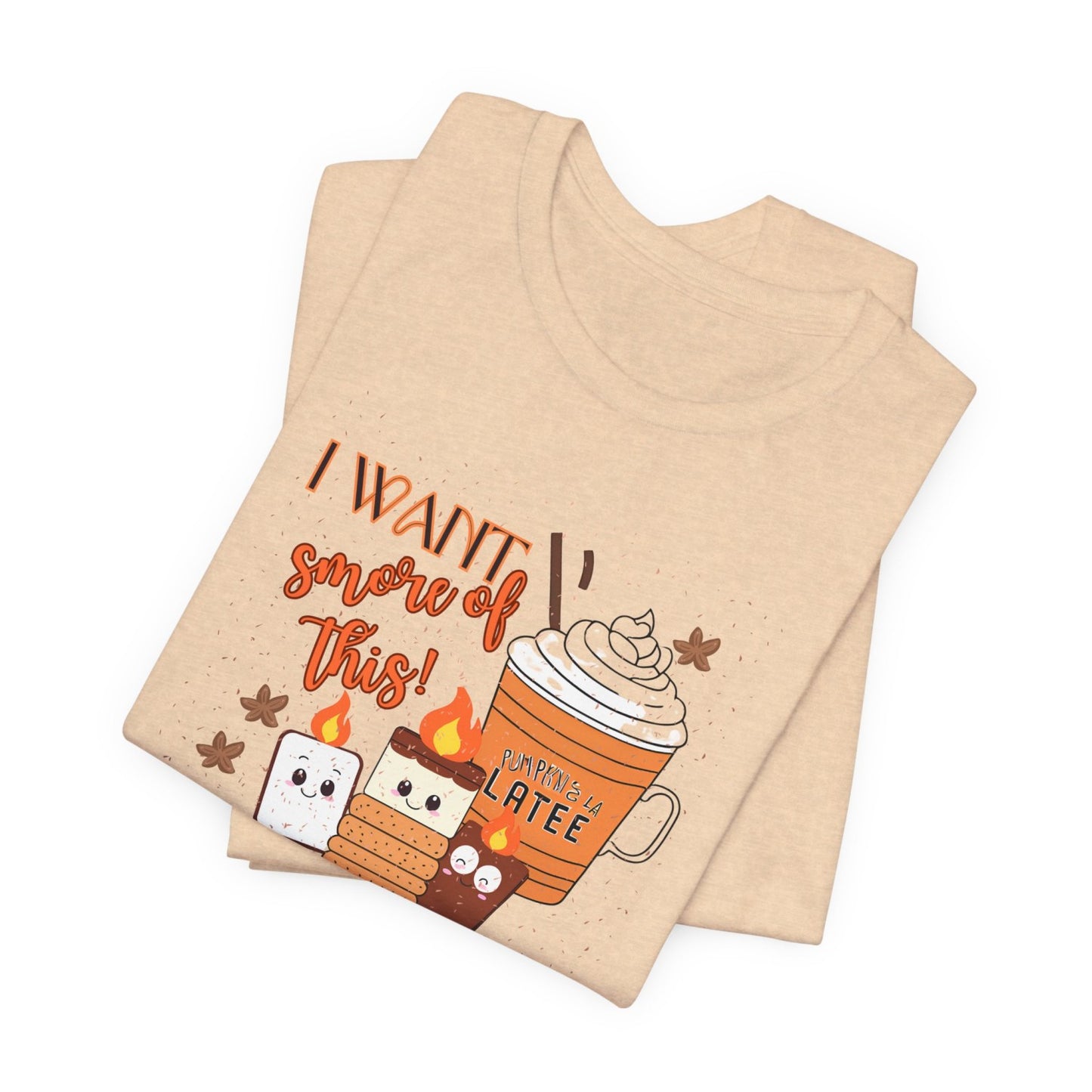 Light-Hearted Funny Fall T-Shirt Featuring Seasonal Treats