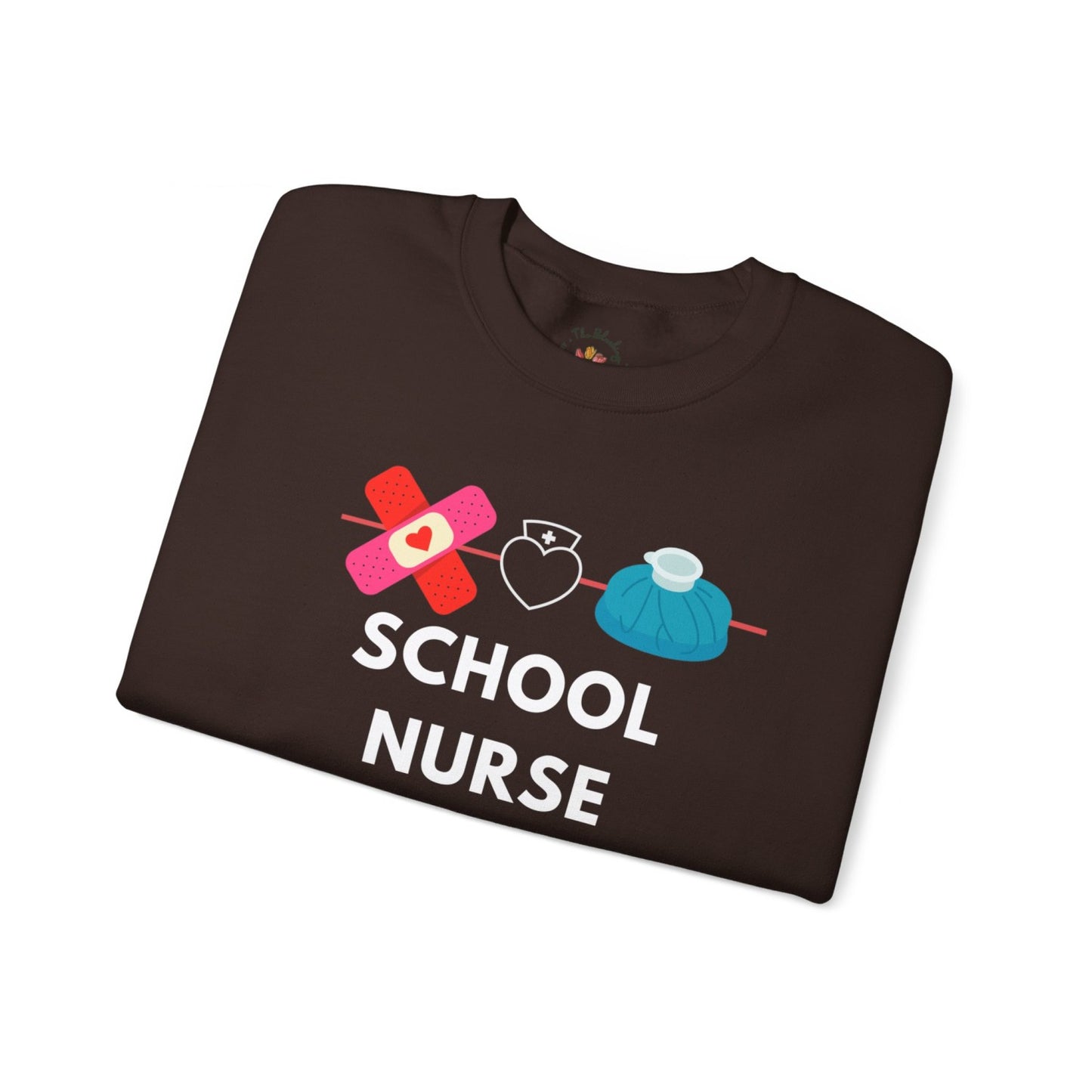 Comfy School Nurse Crewneck Sweatshirt