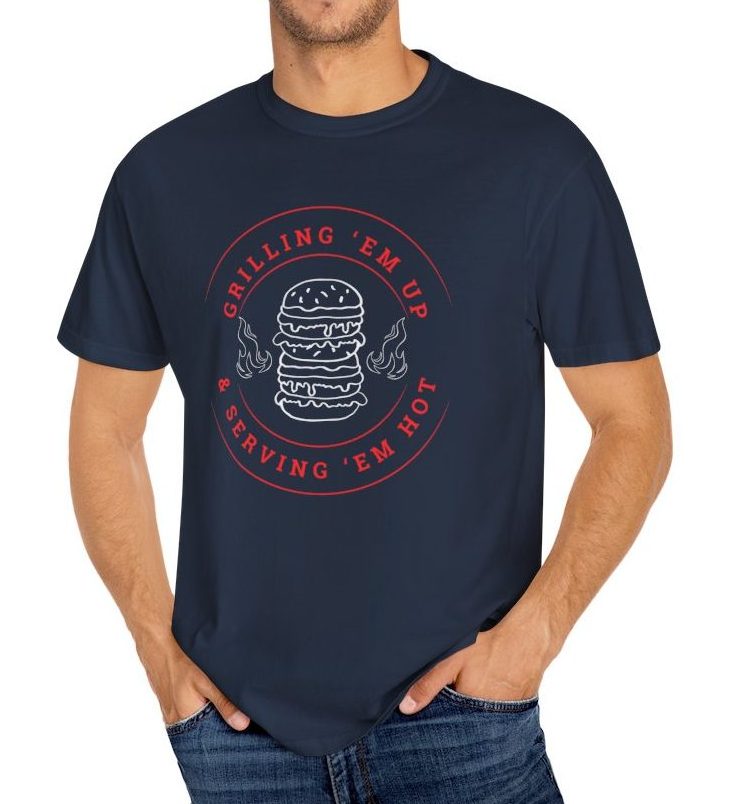 Stylish Comfy T-shirt for Dads and Grilling Fans