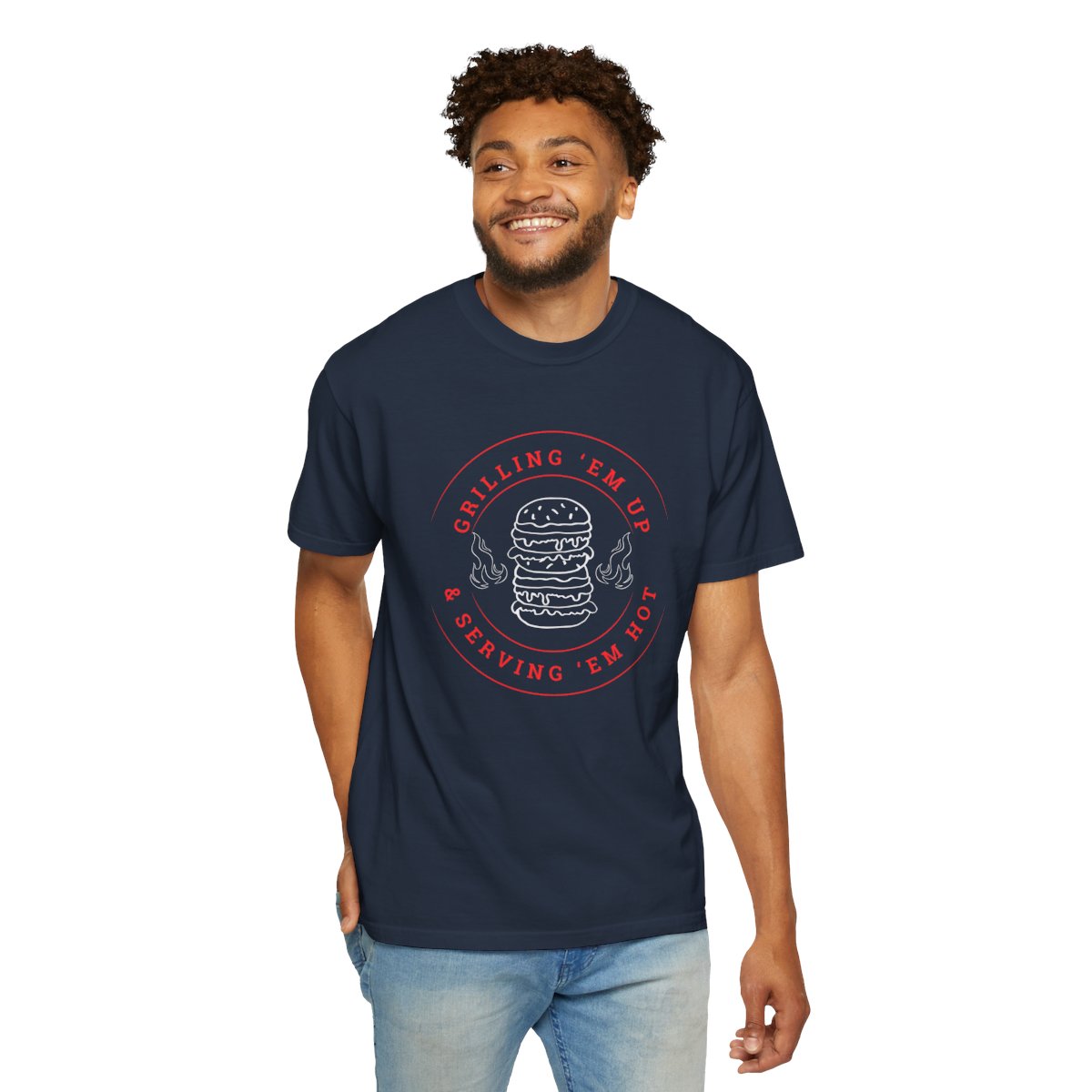 Stylish Comfy T-shirt for Dads and Grilling Fans
