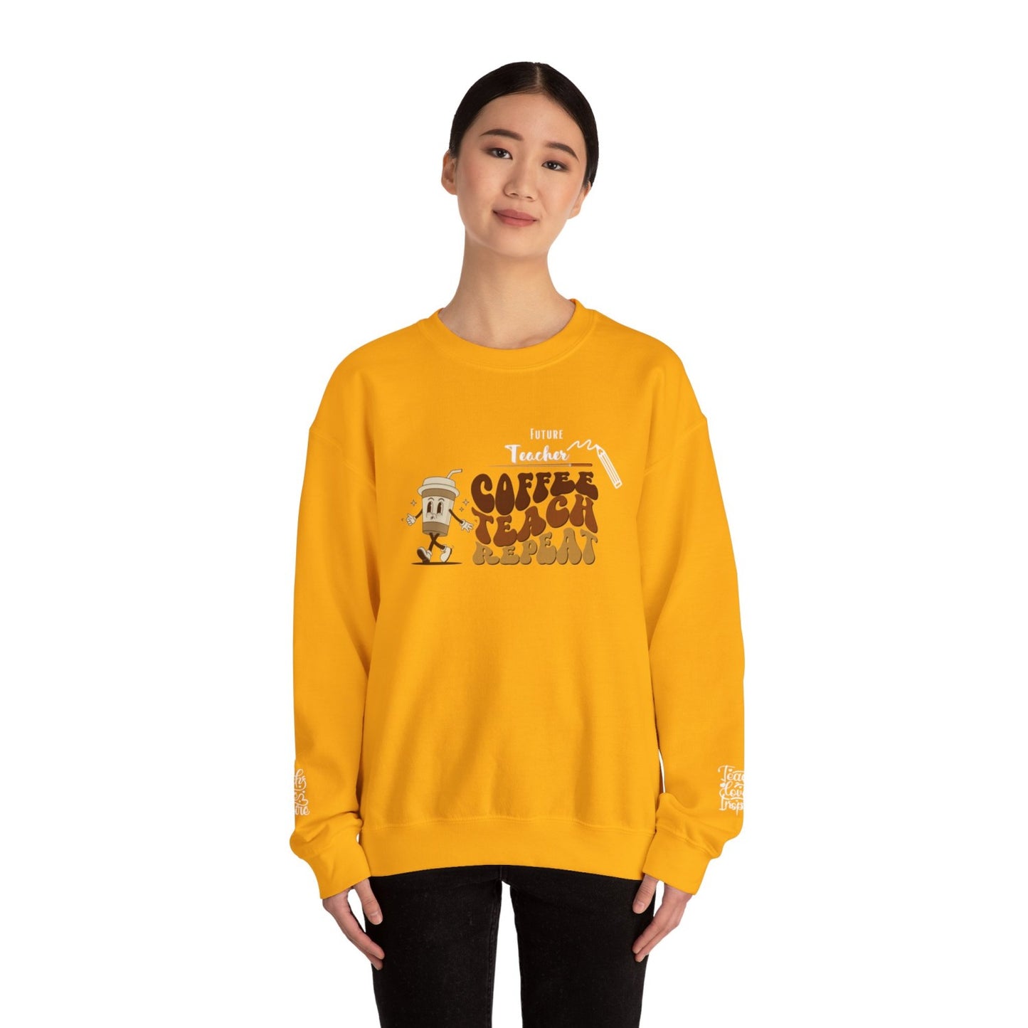 Comfy Future Teacher Crewneck Sweatshirt