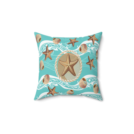 Nautical Inspired Square Pillow
